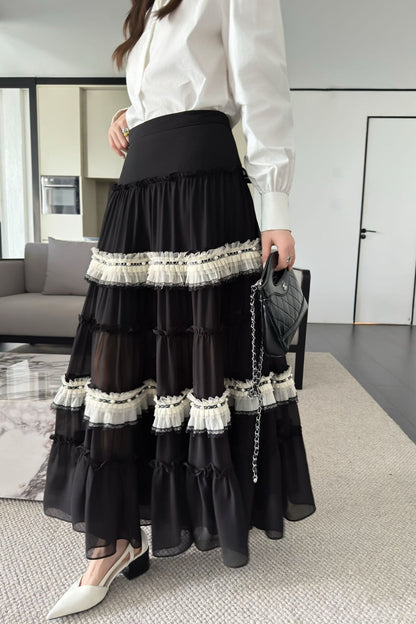 25ss tiered skirt