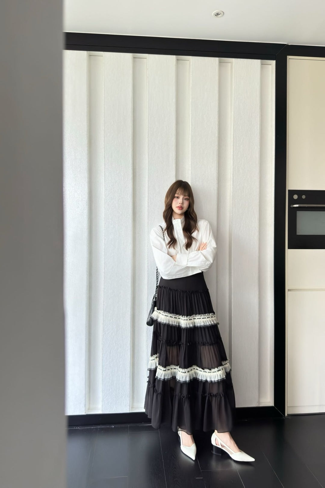 25ss tiered skirt