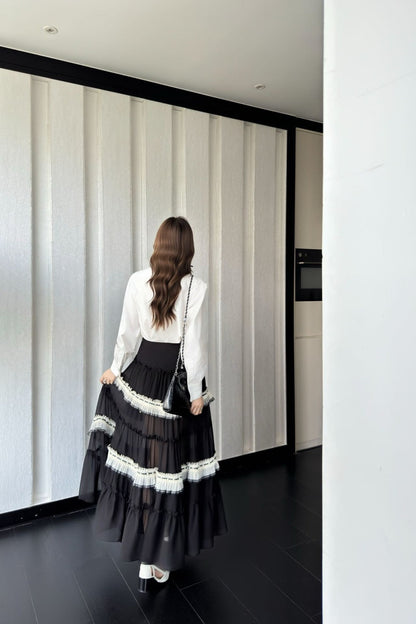 25ss tiered skirt