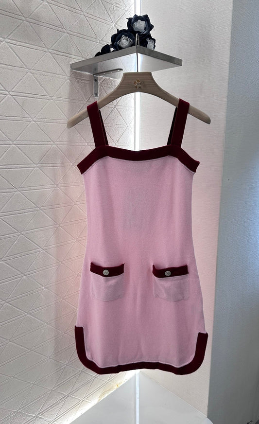 2025 new product Knitted suspender skirt