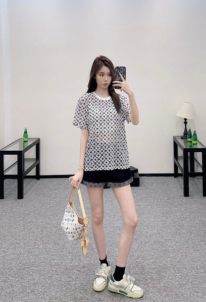 2025 new product Transparent short sleeves