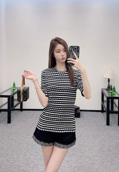 2025 new products Knitted short sleeves