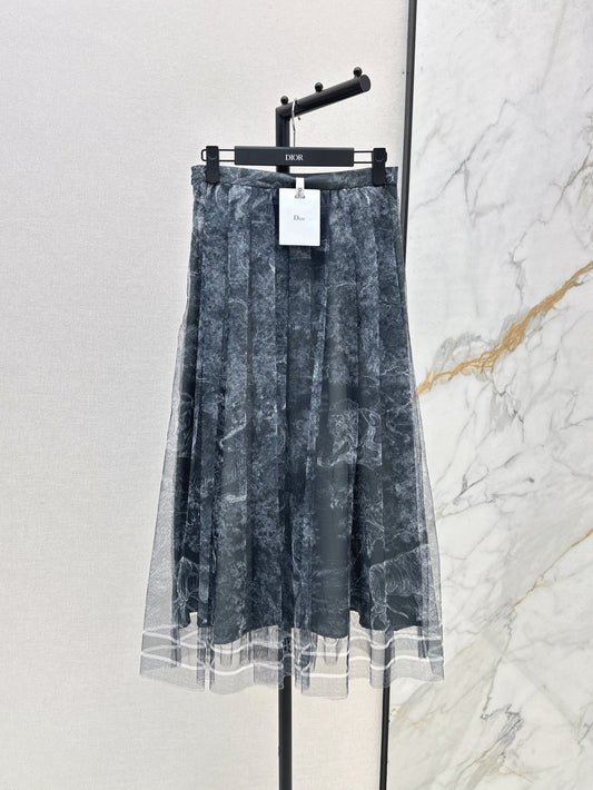 25ss print skirt