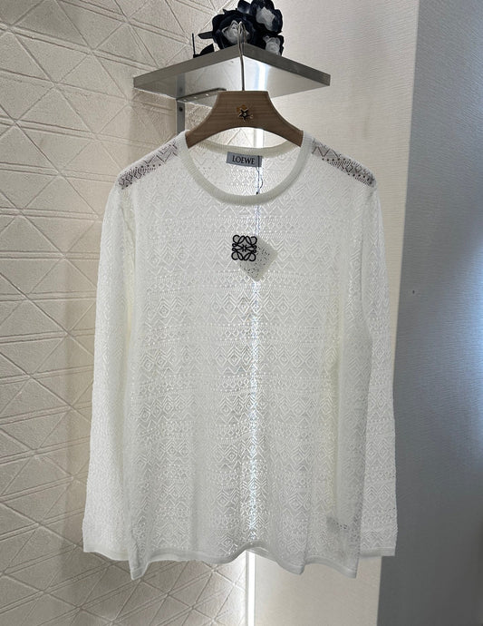 2025 new product Hollow knitted long sleeves