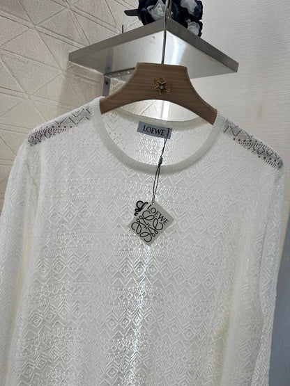 2025 new product Hollow knitted long sleeves