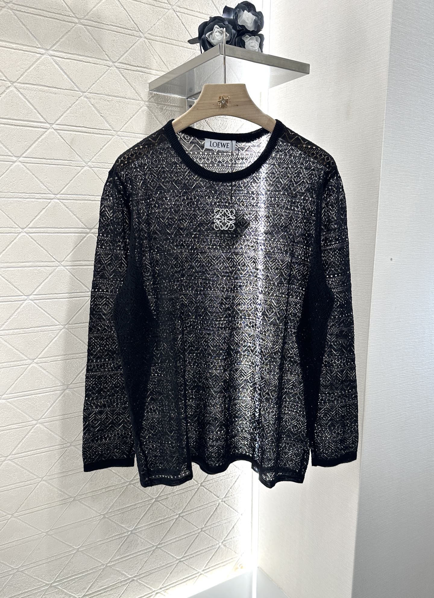 2025 new product Hollow knitted long sleeves