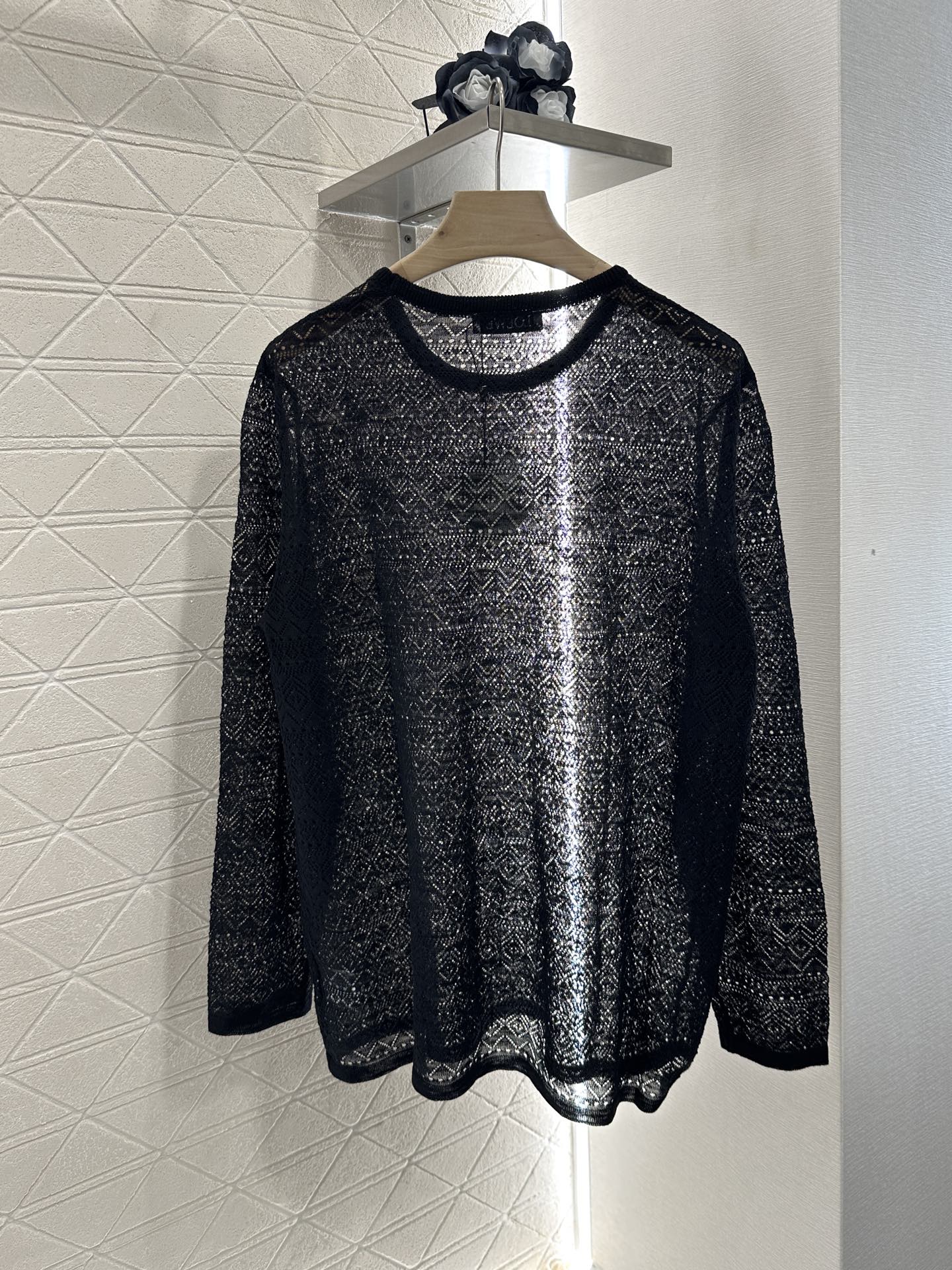 2025 new product Hollow knitted long sleeves