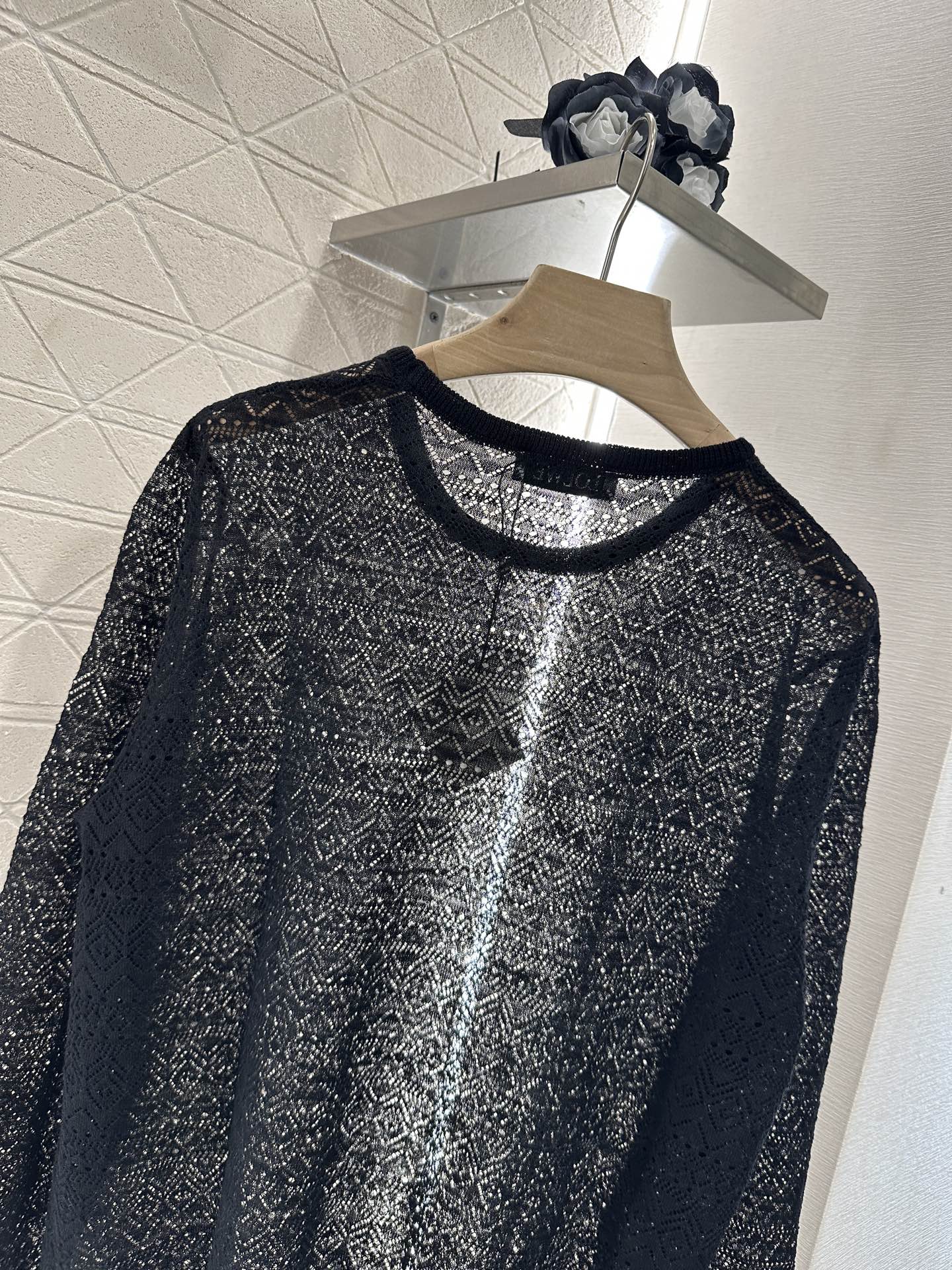 2025 new product Hollow knitted long sleeves