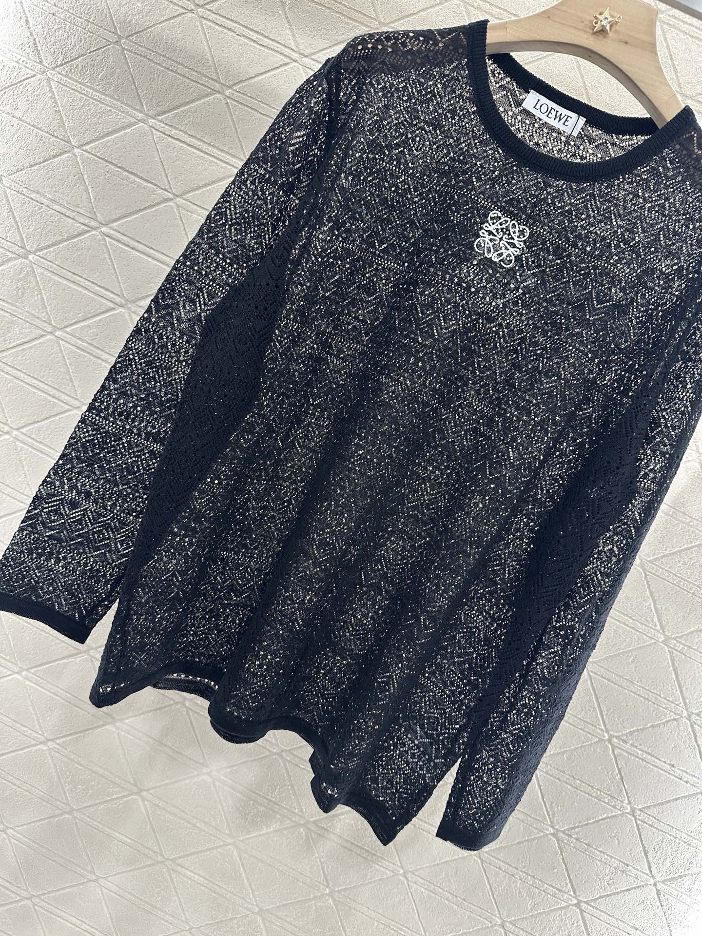 2025 new product Hollow knitted long sleeves
