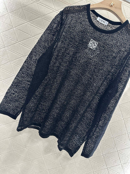 2025 new product Hollow knitted long sleeves