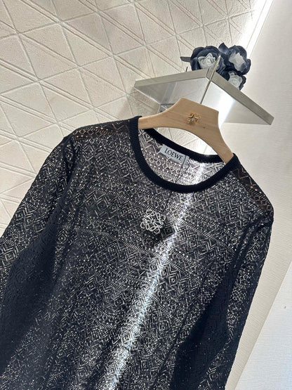 2025 new product Hollow knitted long sleeves