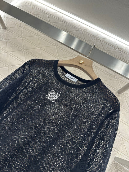 2025 new product Hollow knitted long sleeves
