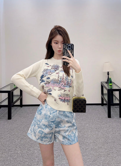 2025 new products Embroidered sweater