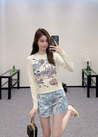 2025 new products Embroidered sweater