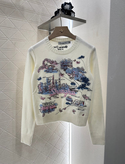 2025 new products Embroidered sweater