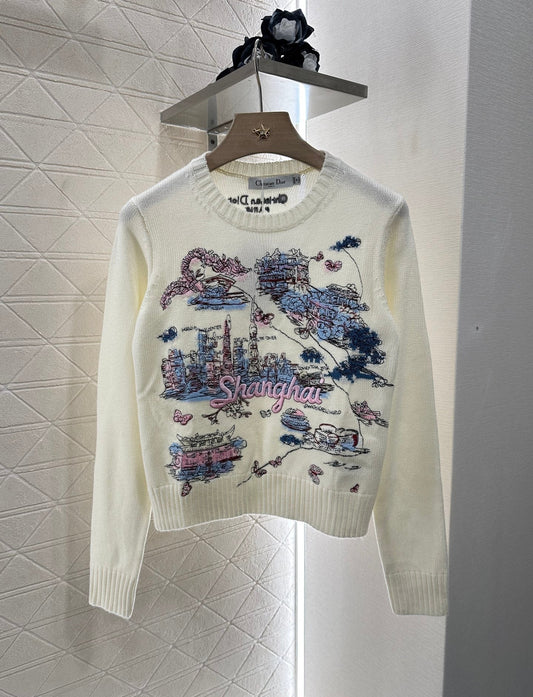 2025 new products Embroidered sweater
