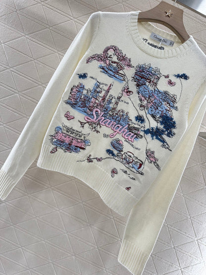 2025 new products Embroidered sweater
