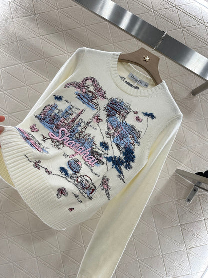 2025 new products Embroidered sweater