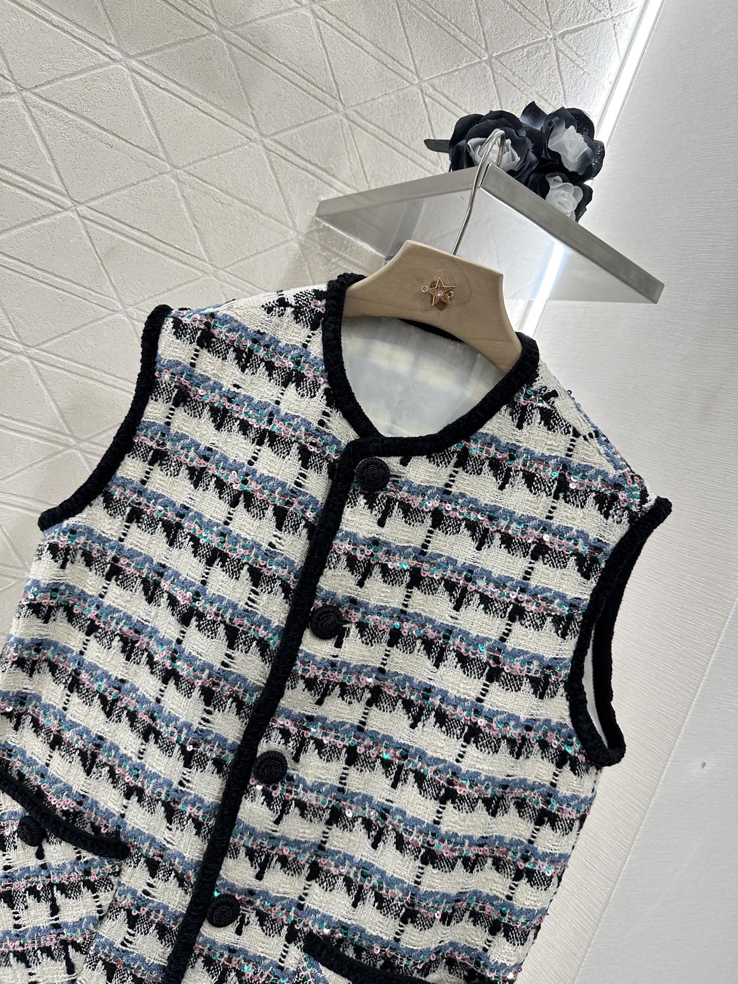 2025 new product Sequined vest