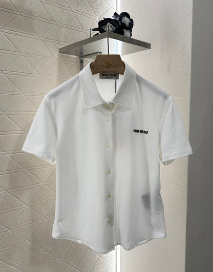 25 new product Short-sleeved 𝑝𝑜𝑙𝑜 cardigan
