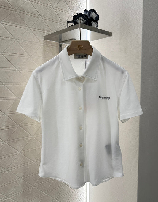 25 new product Short-sleeved 𝑝𝑜𝑙𝑜 cardigan