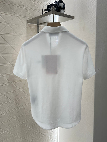 25 new product Short-sleeved 𝑝𝑜𝑙𝑜 cardigan