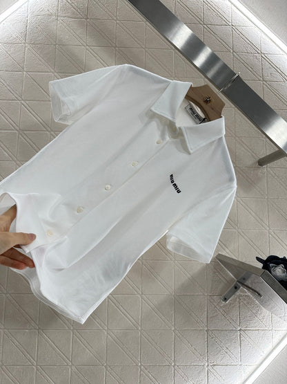 25 new product Short-sleeved 𝑝𝑜𝑙𝑜 cardigan