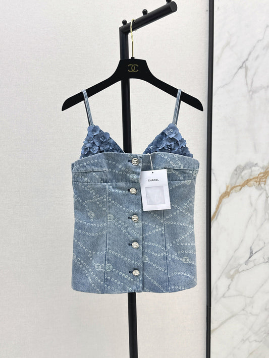 25ss denim camisole