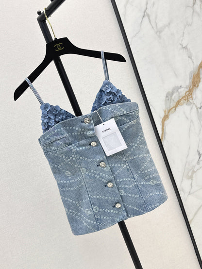 25ss denim camisole