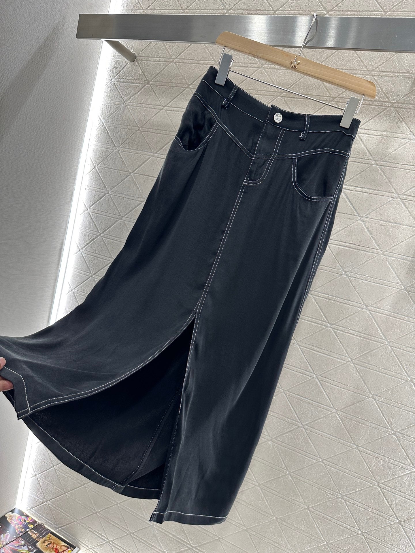 25 new product Vest slit long skirt suit