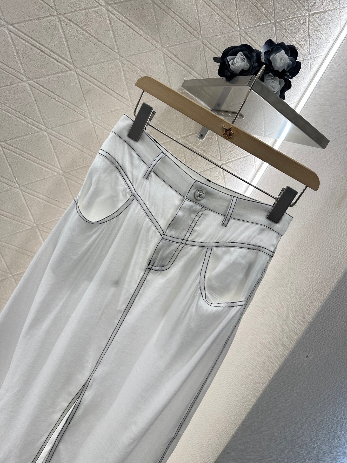 25 new product Vest slit long skirt suit