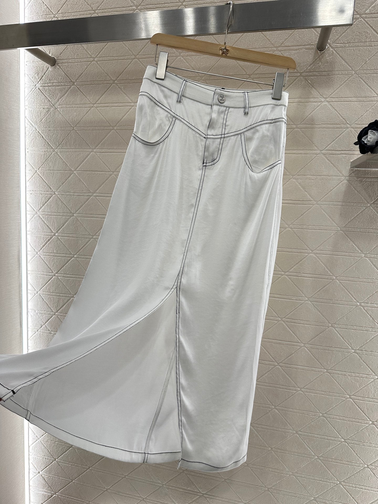 25 new product Vest slit long skirt suit