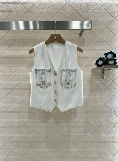 25 new product Double C vest shorts set