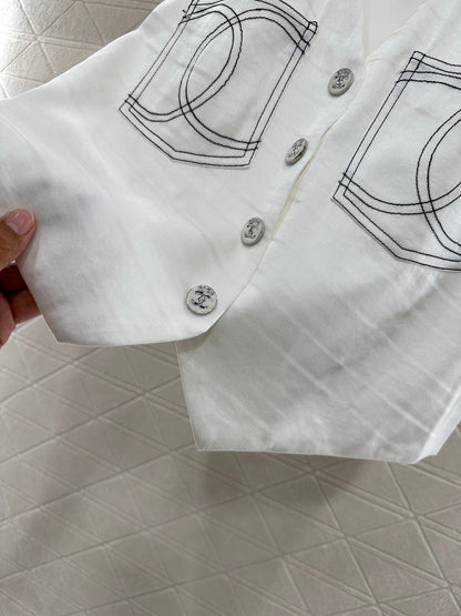 25 new product Double C vest shorts set