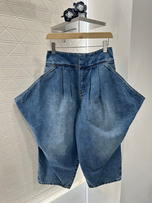 2025 new product Super cool denim cropped pants