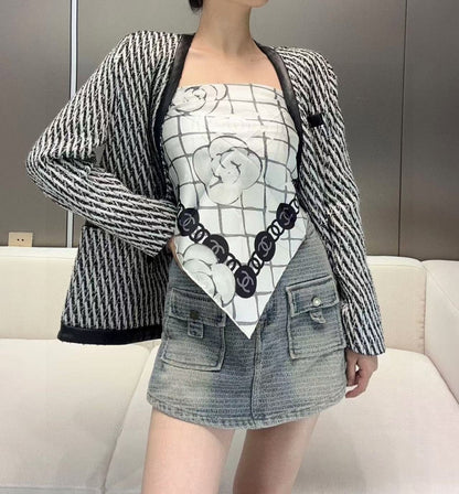 New Arrival Silk Scarf Top