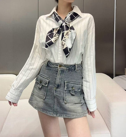 New Arrival Silk Scarf Top