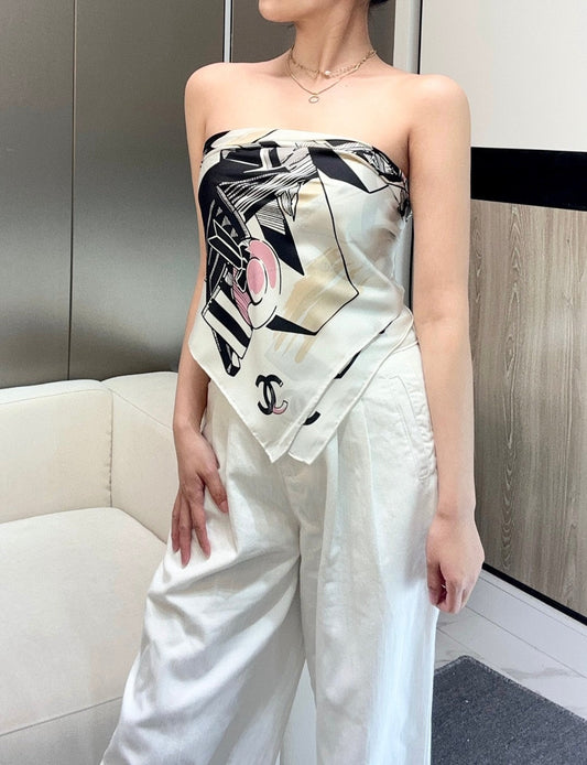 New Arrival Silk Scarf Top