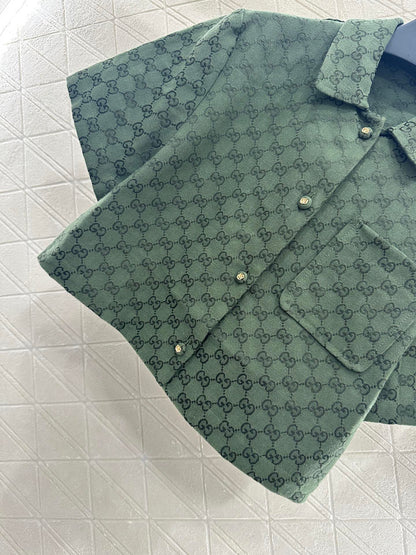 2025 new product Short shirt and trousers set