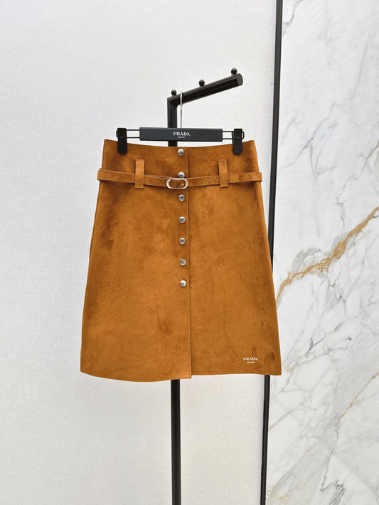 25fw leather skirt