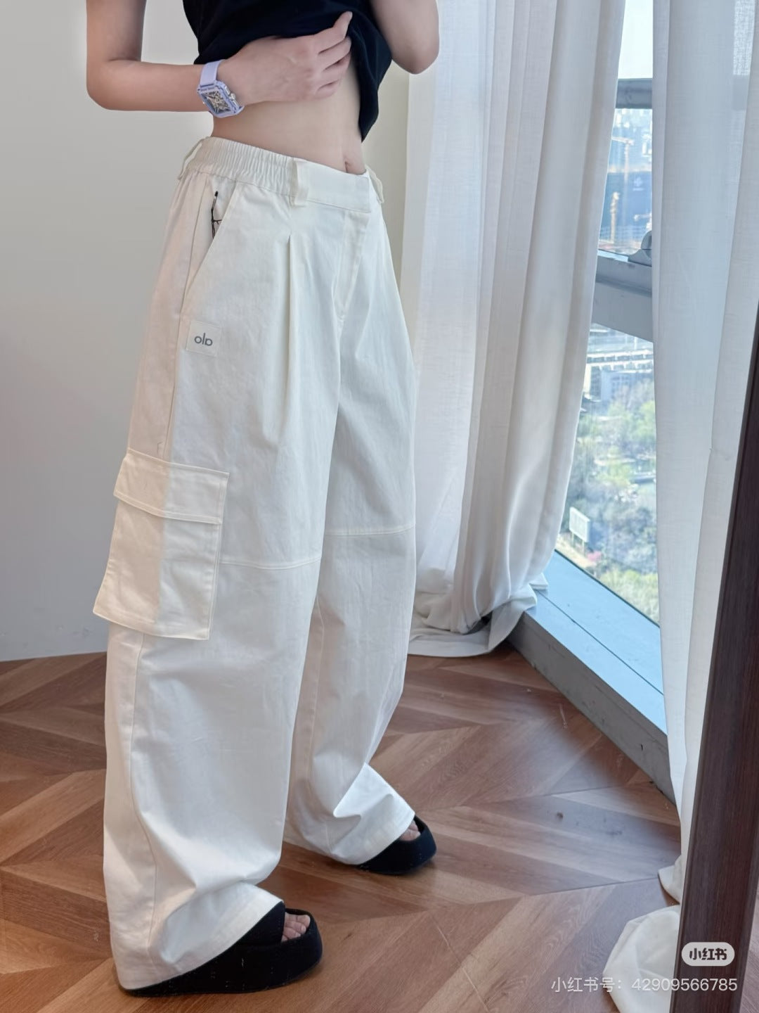 25ss embroidered pants
