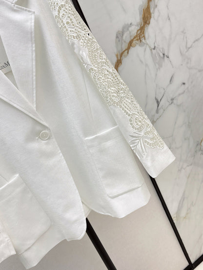 25fw lace blazer