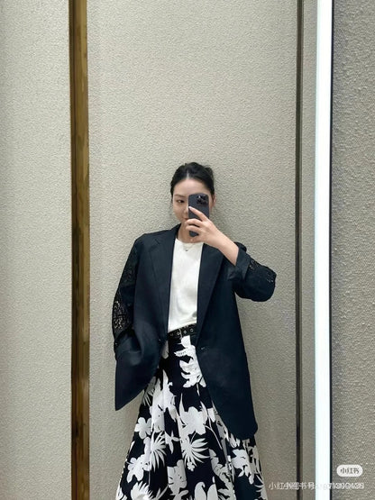 25fw lace blazer