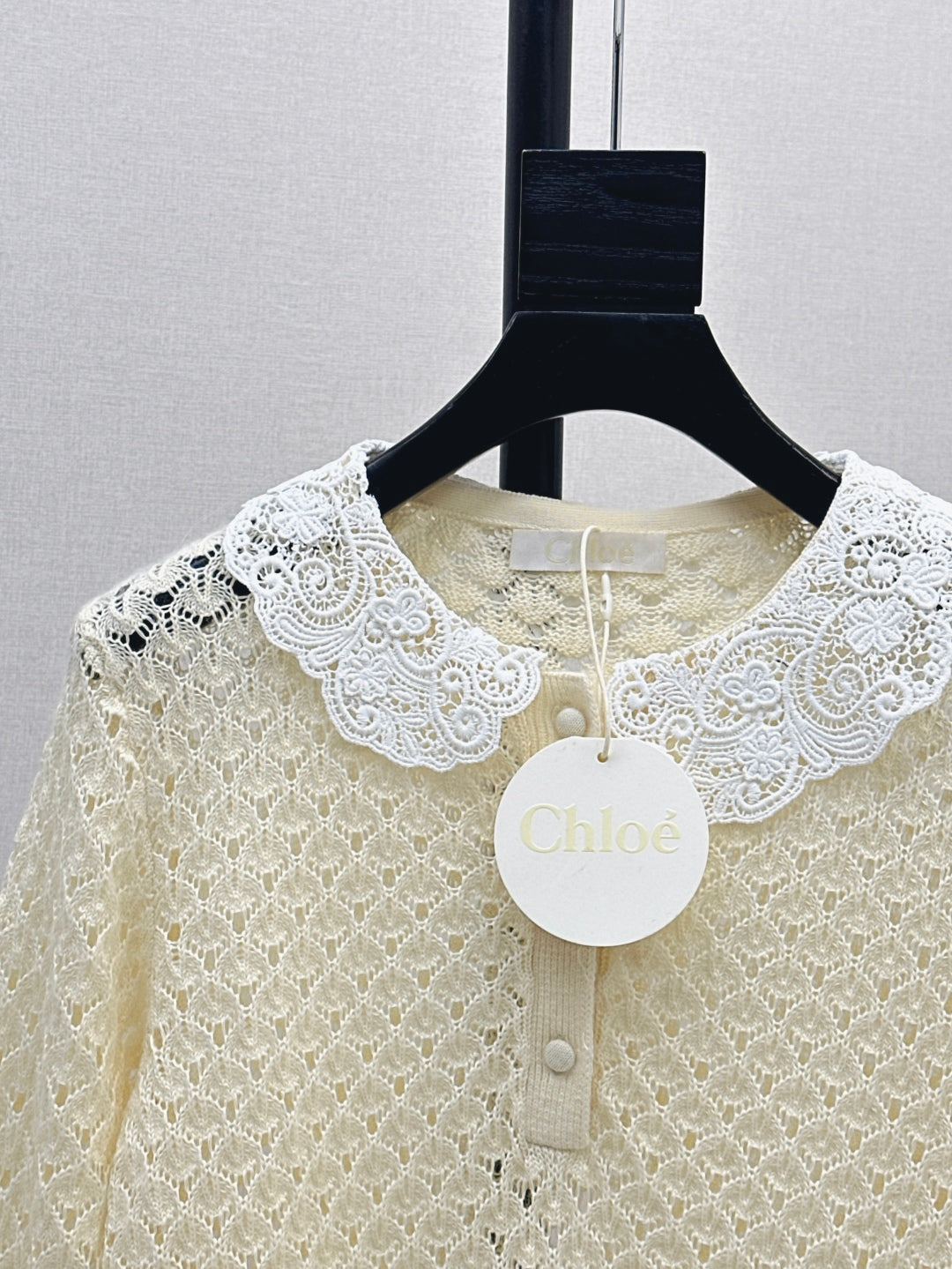 25fw lace knit shirt