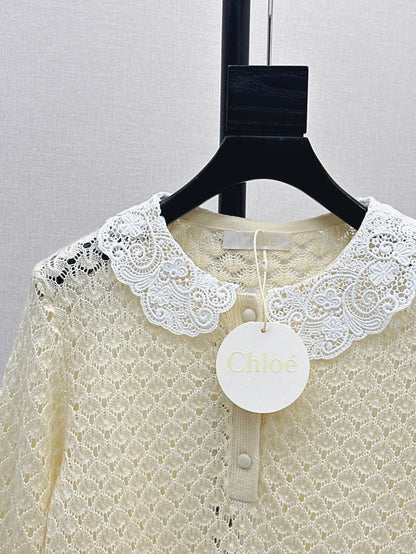 25fw lace knit shirt