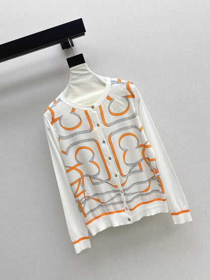 25ss printed cardigan
