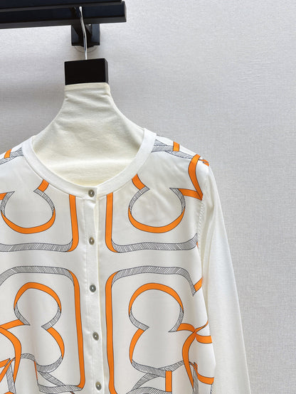 25ss printed cardigan