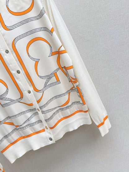 25ss printed cardigan