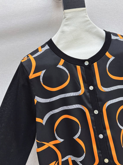25ss printed cardigan