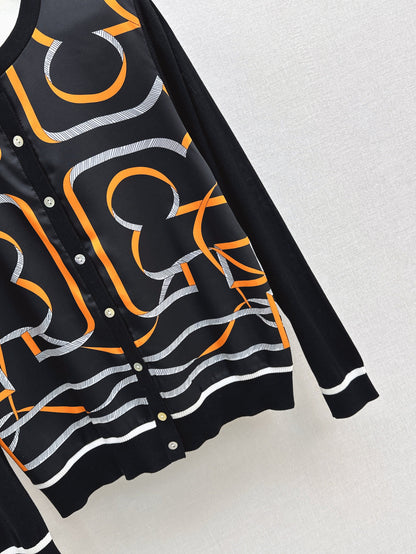 25ss printed cardigan